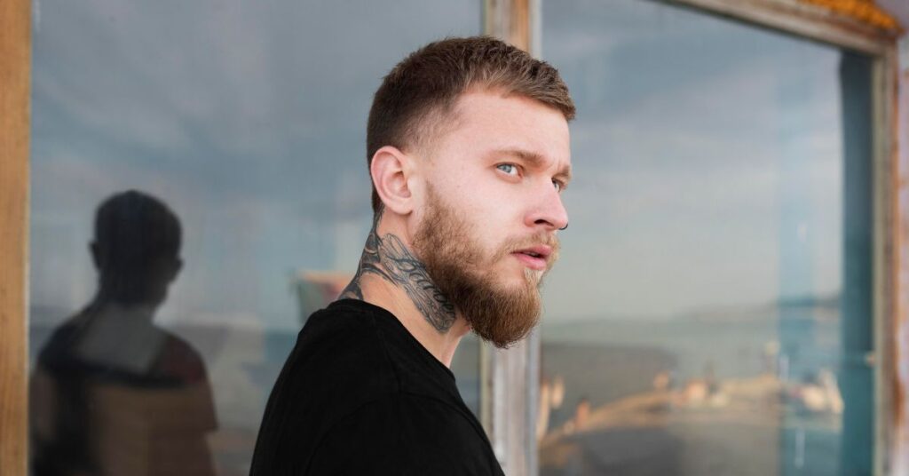 Burst fade mohawk - medium length hairstyles for men