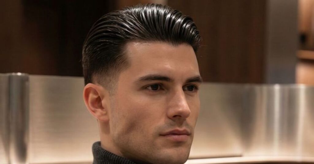  High-volume textured quiff haircut for men with layered lift and thick hair s