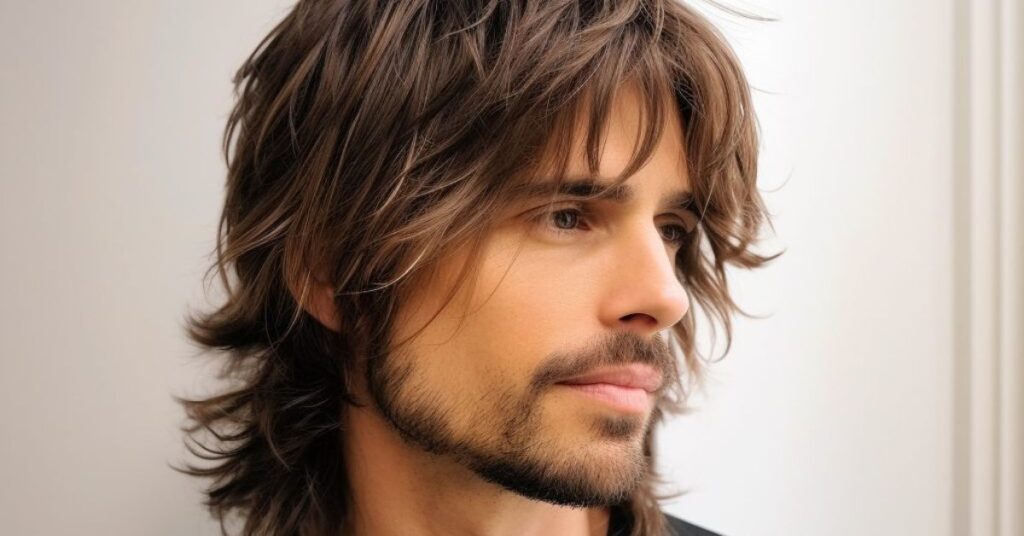Shaggy layers - medium length hairstyles for men