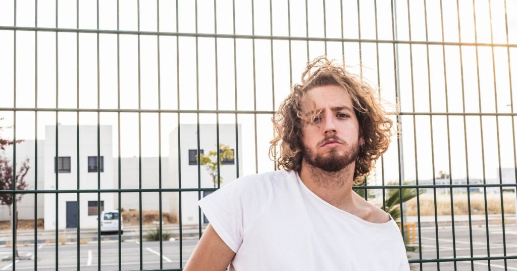 Textured mullet, medium length hairstyles for men