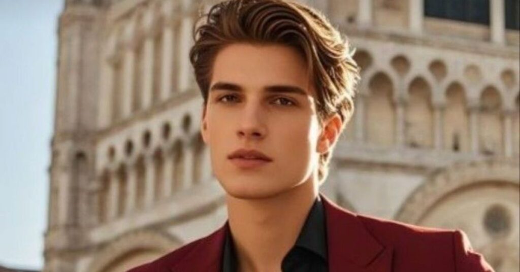 Quiet luxury sweep hairstyle for men with sleek, sophisticated finish