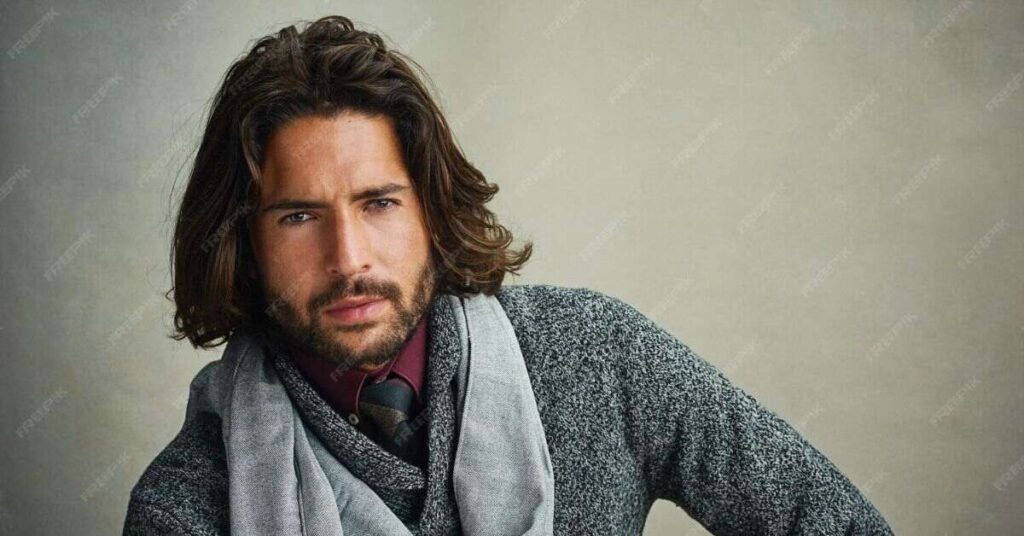 Men's Long Layered haircut