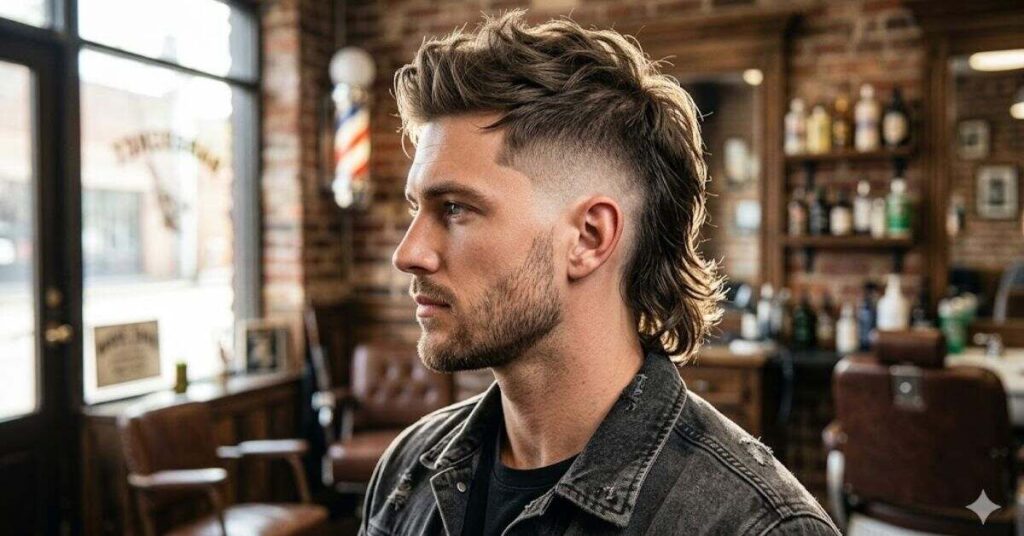 Mullet Fade haircut 