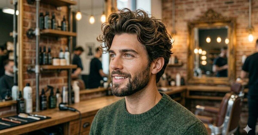 The Messy Curly Quiff