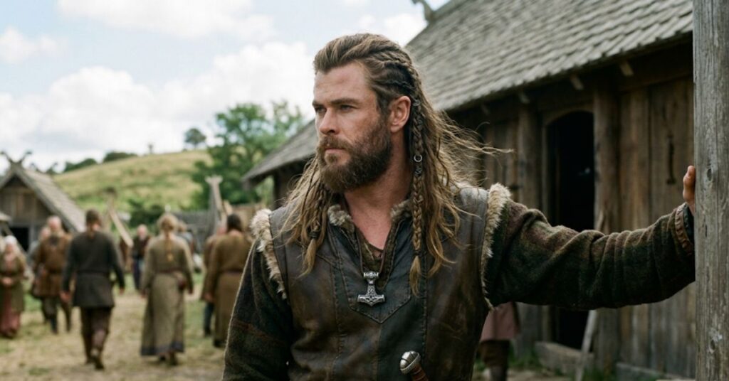 Chris Hemsworth Viking Long Hairstyle