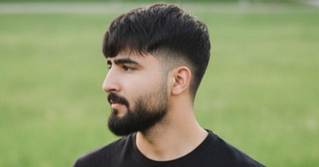 Short crop haircut for curly hair men