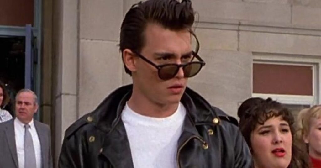 Retro 1950s greaser pompadour with high shine finish.