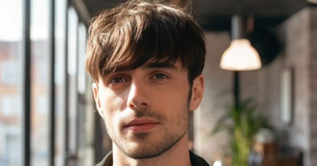 Men with straight hair