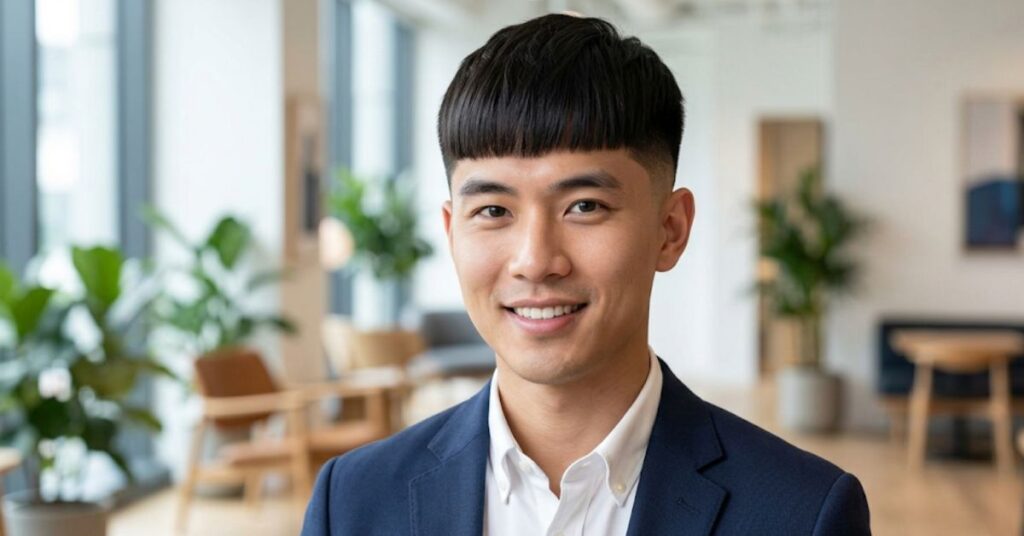 Drop Fade with Straight Fringe