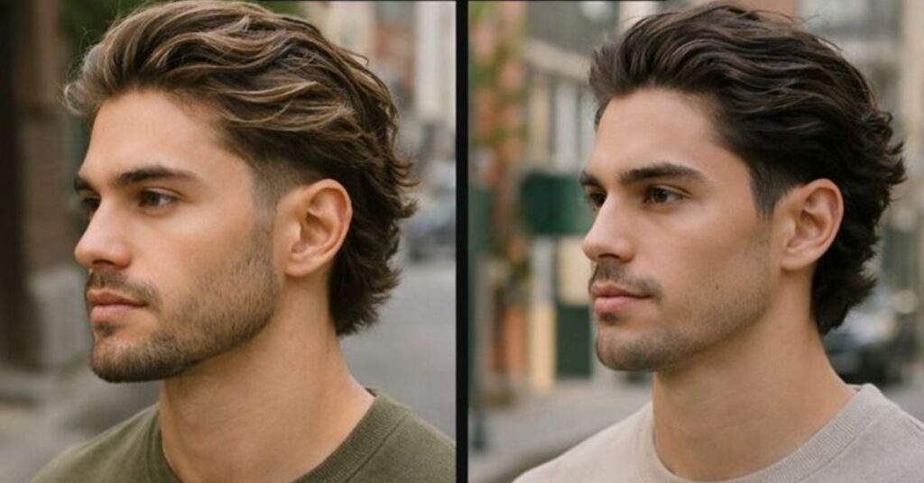 Men with straight hair