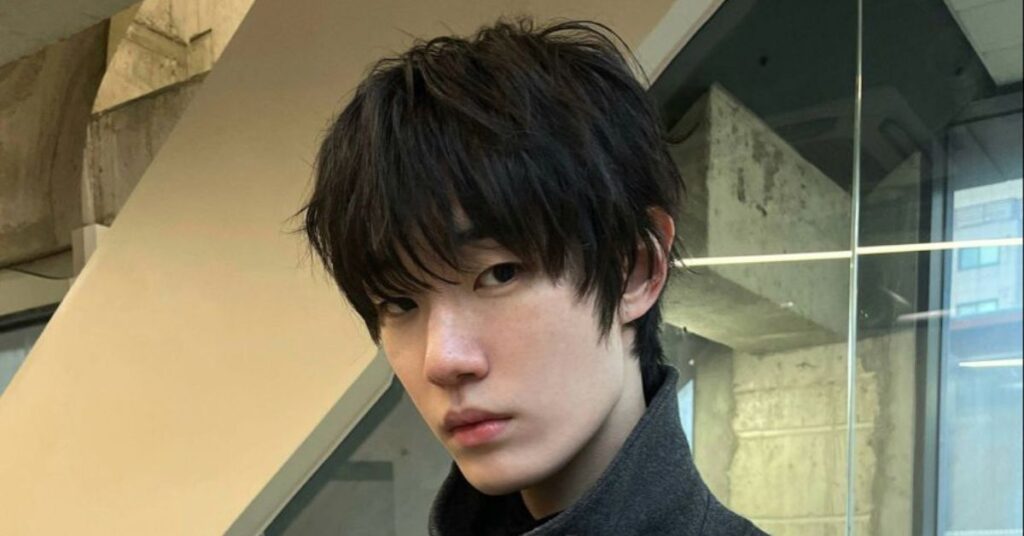 K-pop style Korean mod hair.