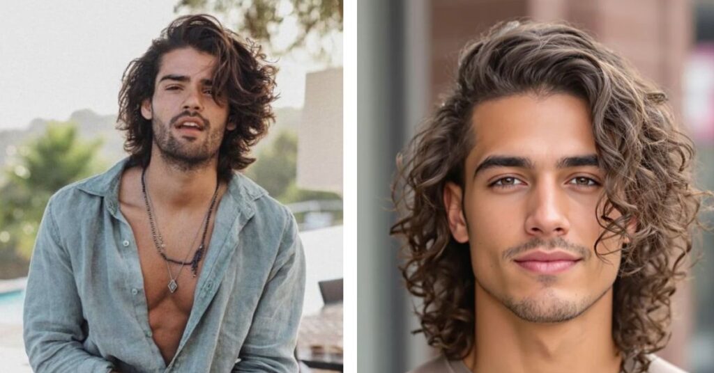 Long layered coils improving movement and reducing hair bulk.