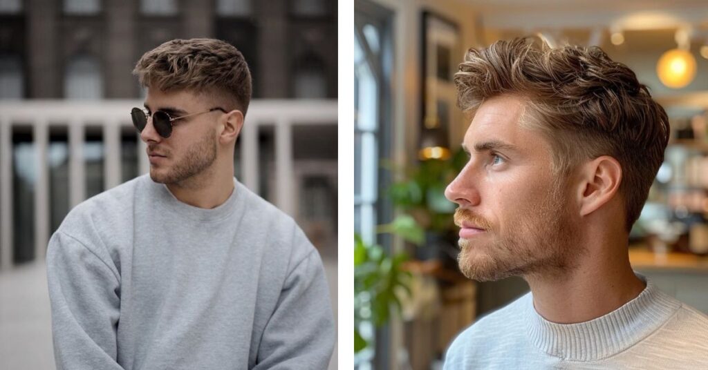 Men with straight hair