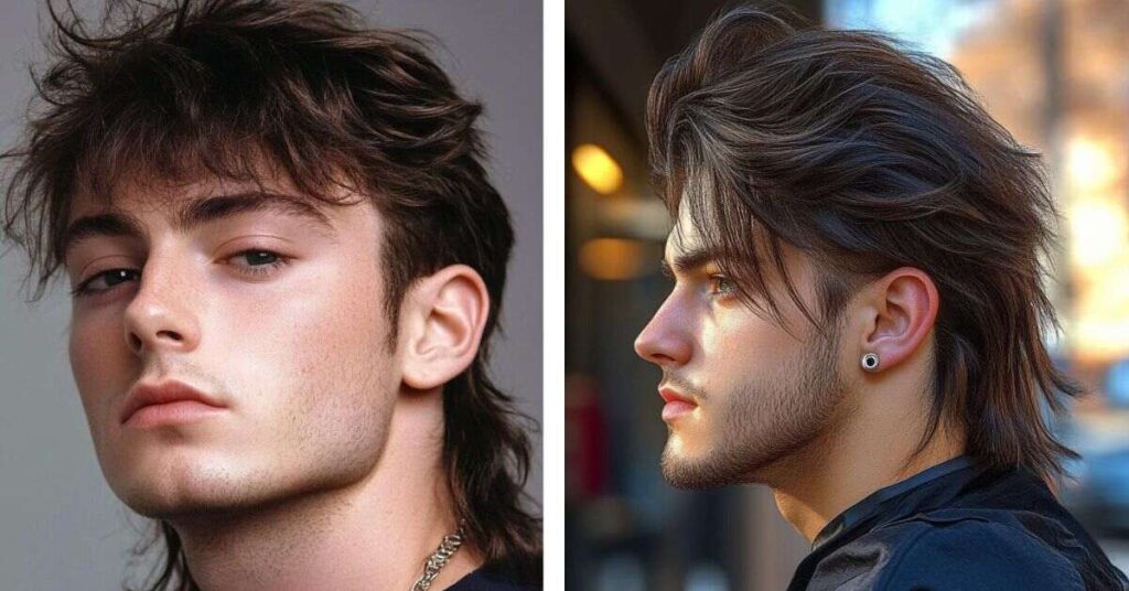 Messy Bedhead Mullet for low-maintenance style.