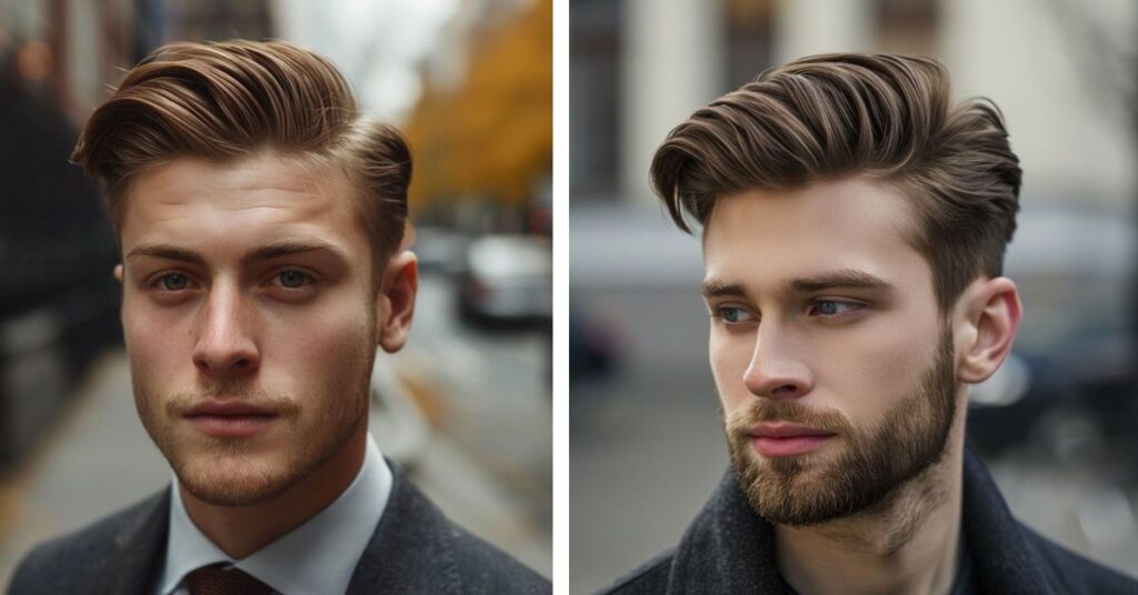 Messy Side Part hairstyle
