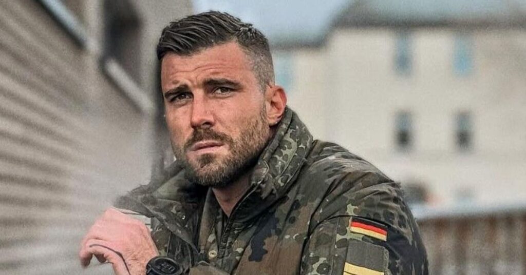 Military pompadour haircut with high taper fade and neat top for professional men