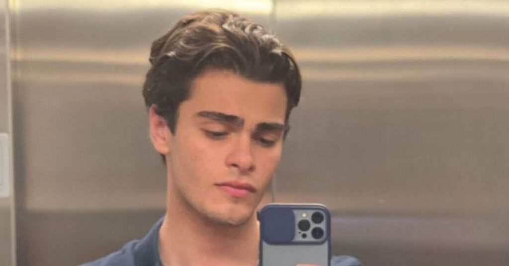 Effortless Natural Flow Korean hairstyle cut tucked behind the ears.