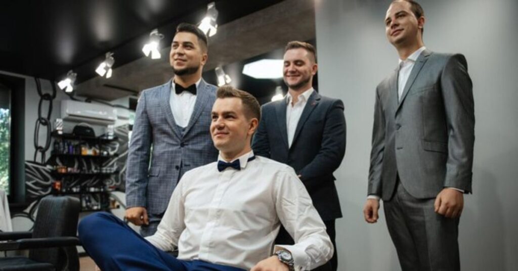 Professional crew cut for office with clean taper