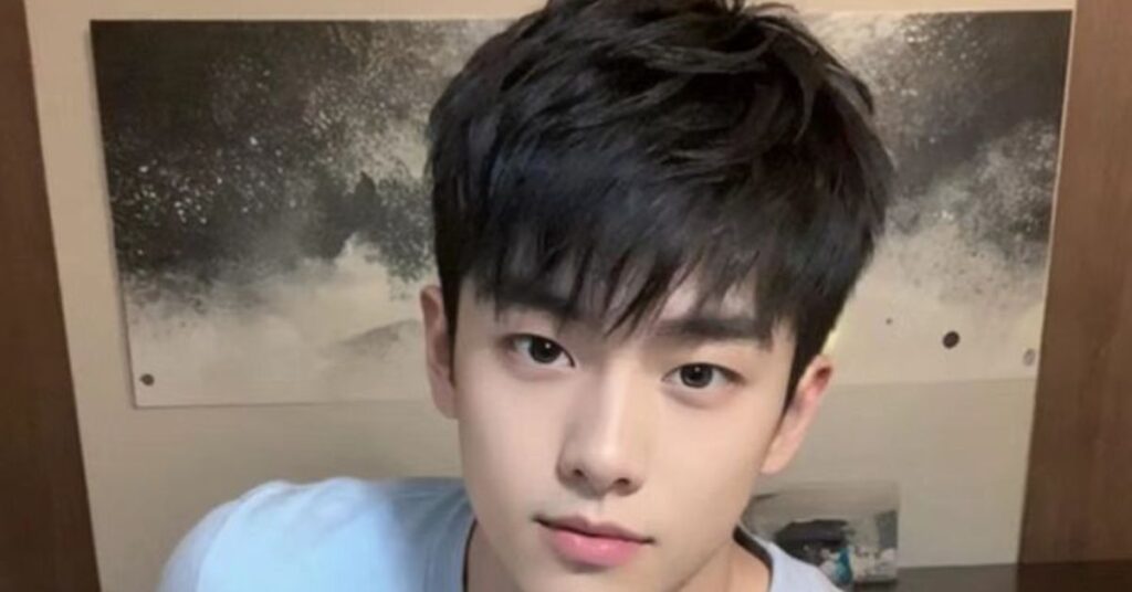 Airy See-Through Bangs Korean hairstyle cut for a soft-boy aesthetic.