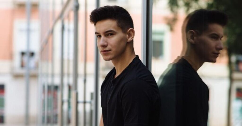 Short sides long top crew cut with modern contrast