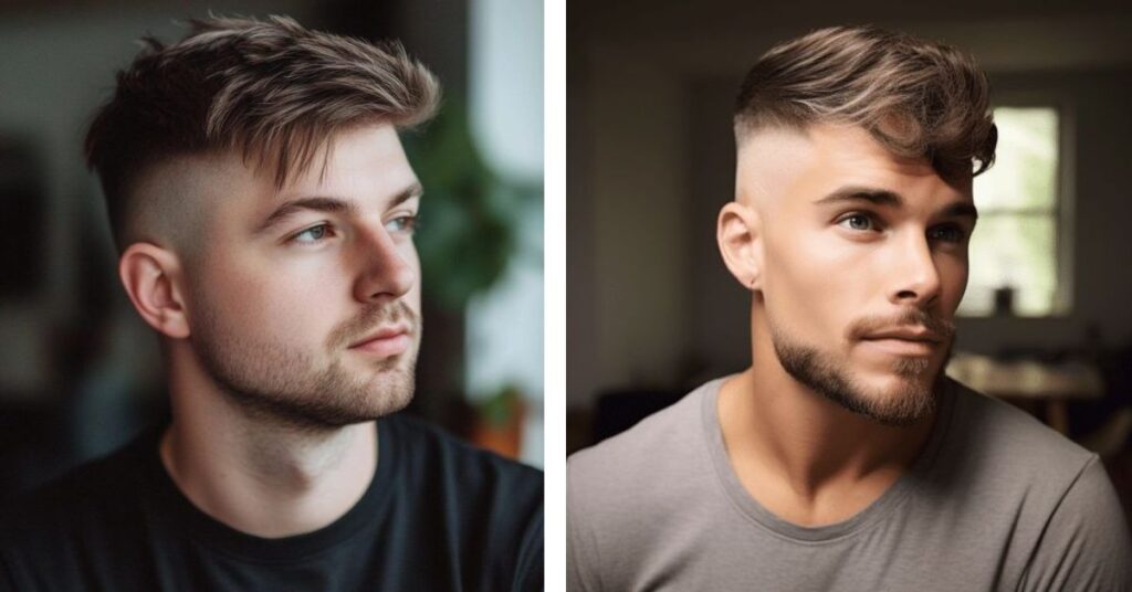 Side Part with Angular Fringe
