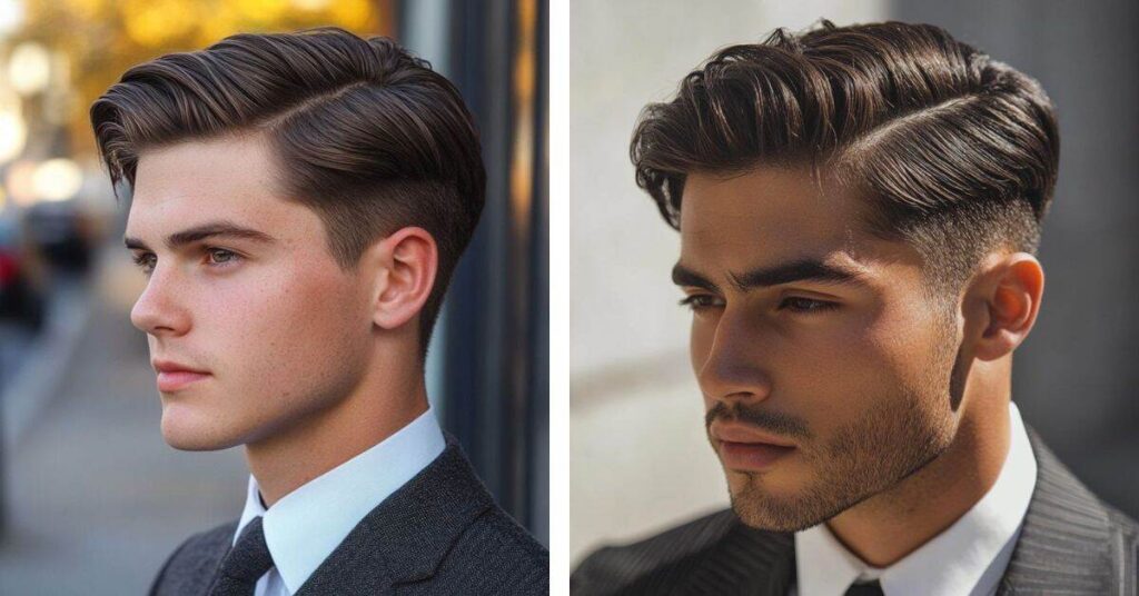 Side Part with Layered Top
