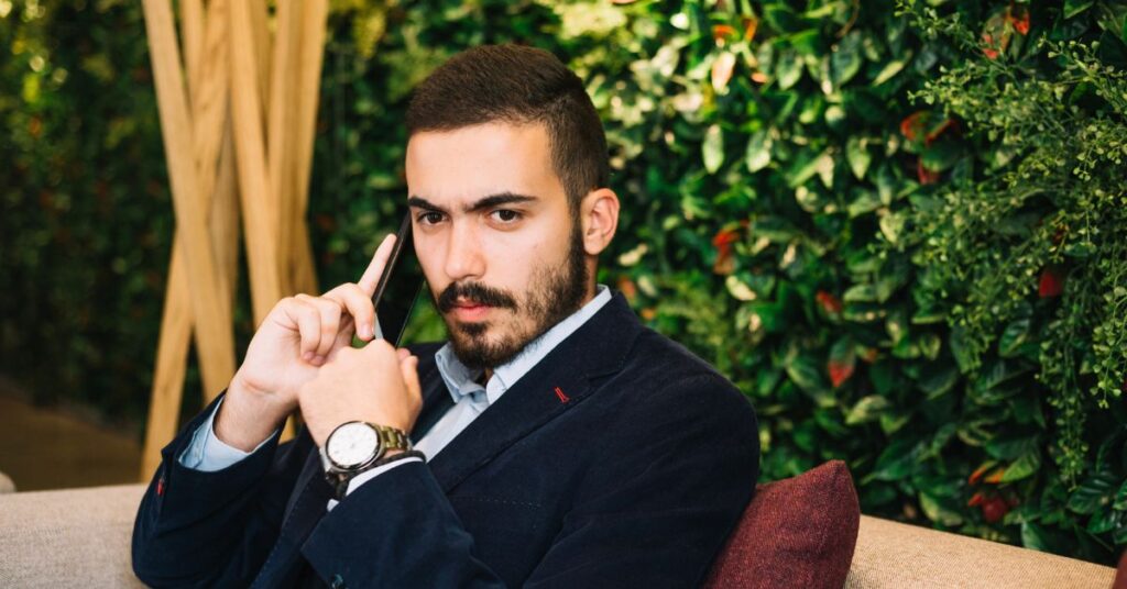 Skin fade comb over with polished top and razor-sharp edges