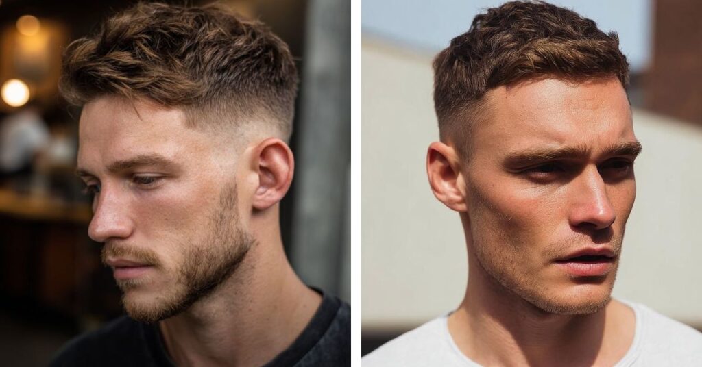 Men with straight hair