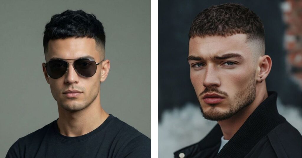 Men with straight hair