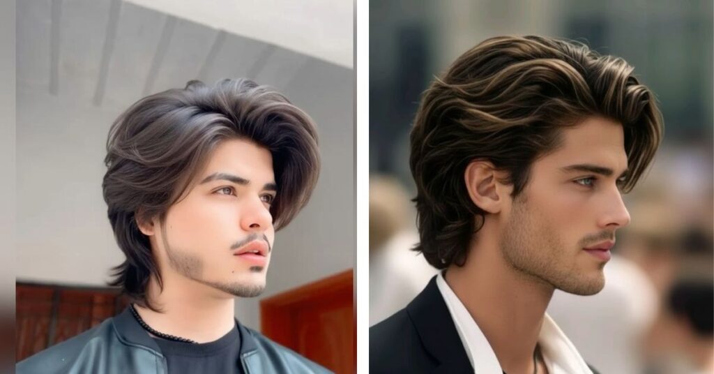 Signature modern mullet haircut with balanced layers.