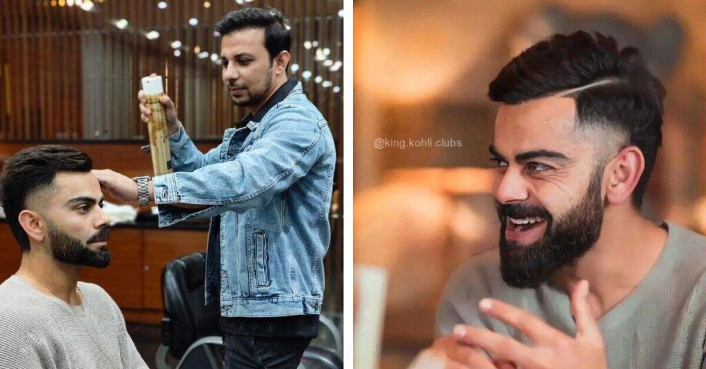 The Taper Fade with Heavy Stubble virat kohli