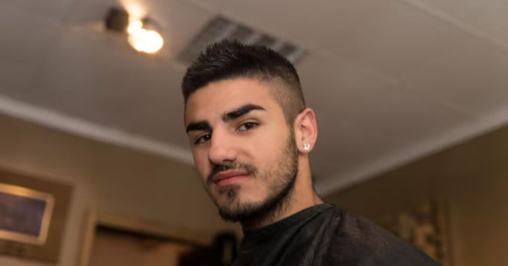 Traditional taper crew cut with smooth side blending