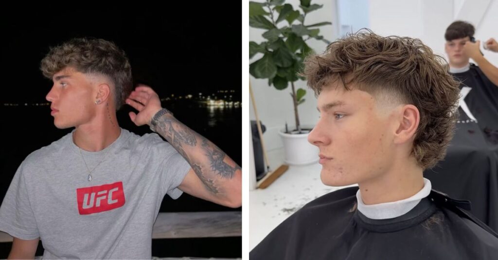 Blowout Taper with Shaved Designs