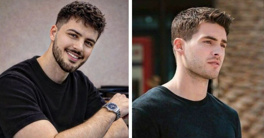 Crew Cut with Textured Top