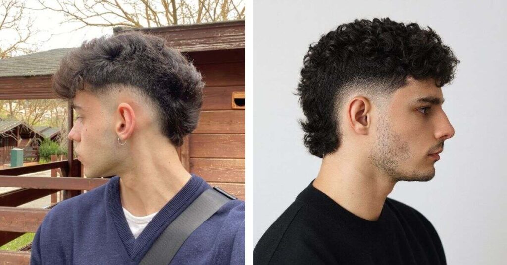 Curly Mod with Skin Fade for men's