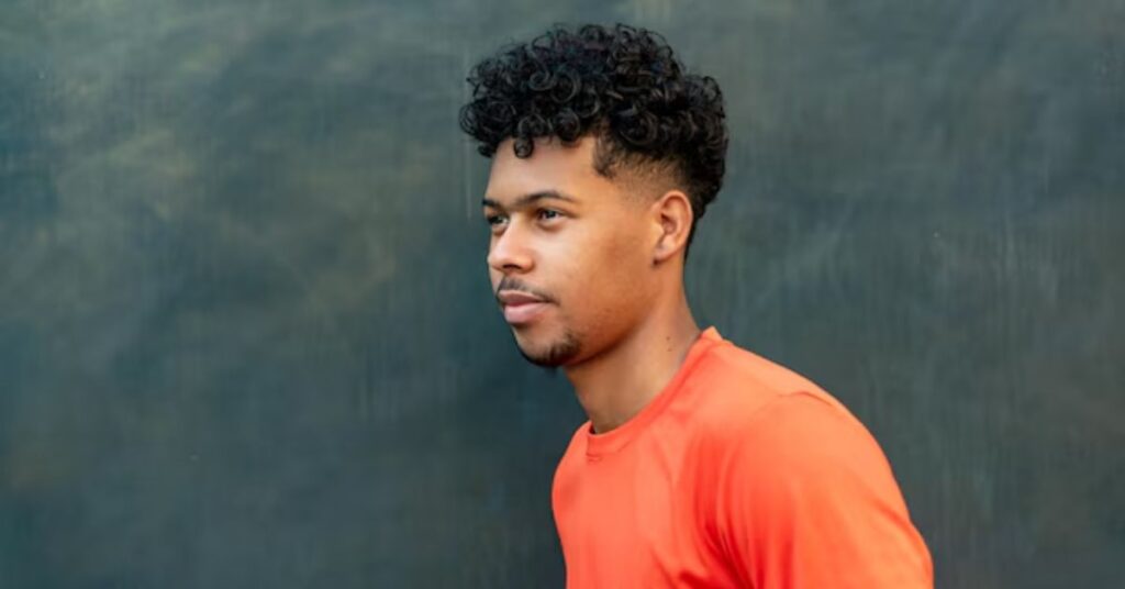 Curly Short Afro Fade