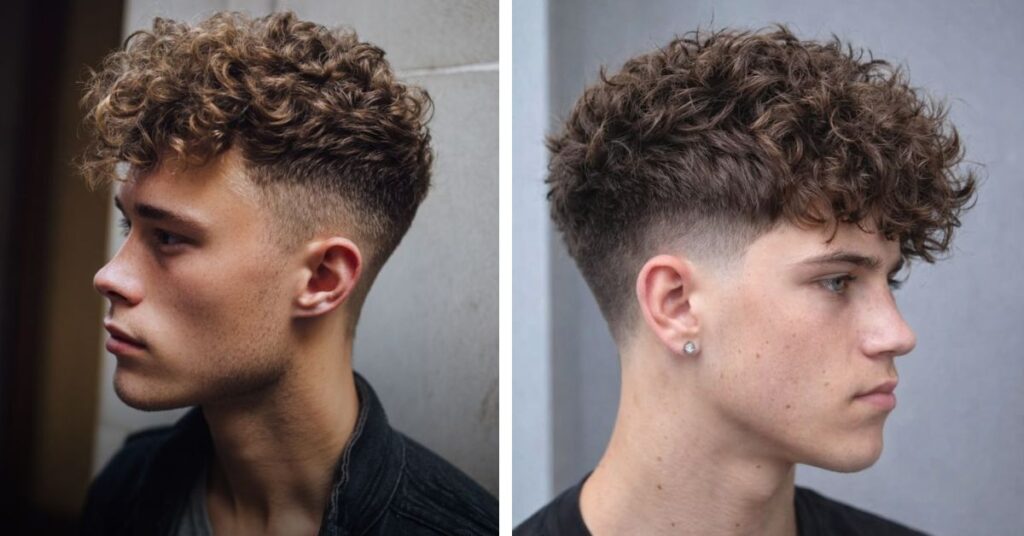 High Fade with Curls Hairstyles for Men