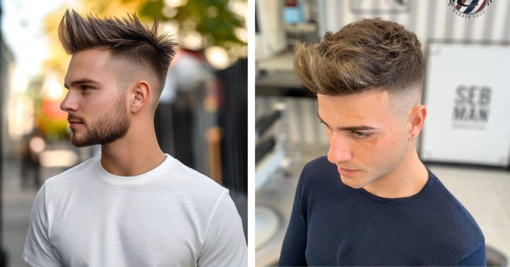 High Fade with Spiky Hair