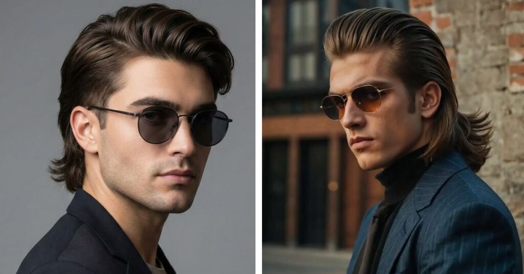Men’s Long Hair Slick Back