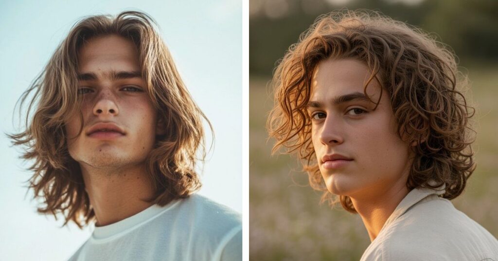 Long Wavy Hair for teenage guys