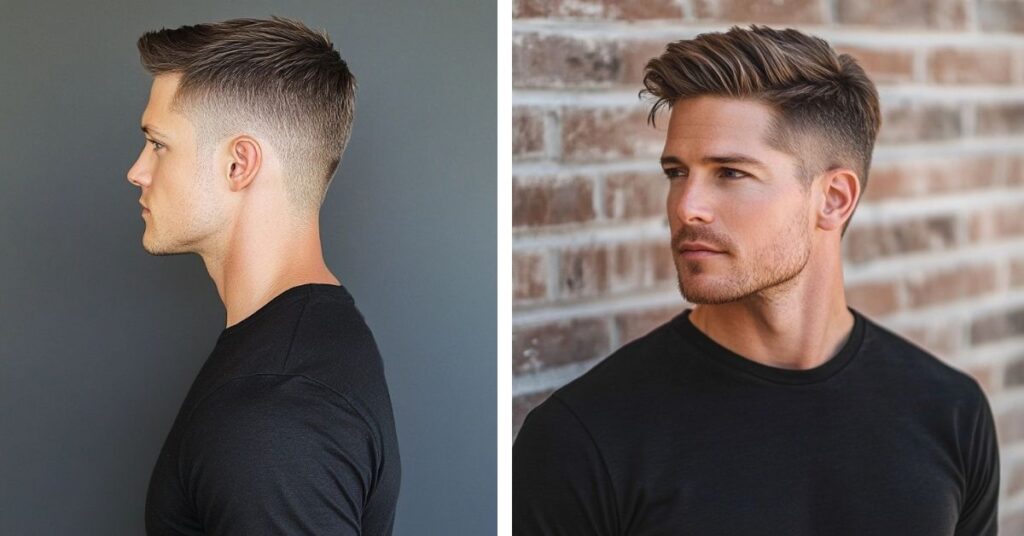 Low Fade with Side Part