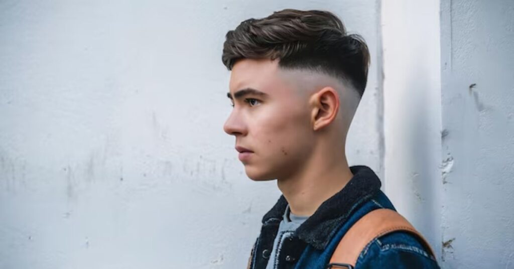 teenage Low Taper Fade haircut