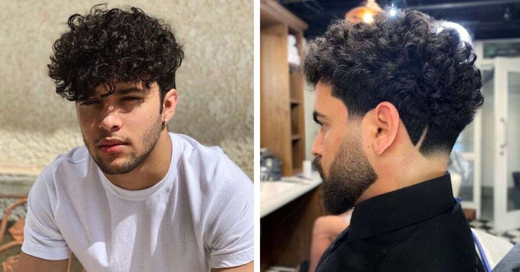 Low Taper Fade with Bouncy Curls