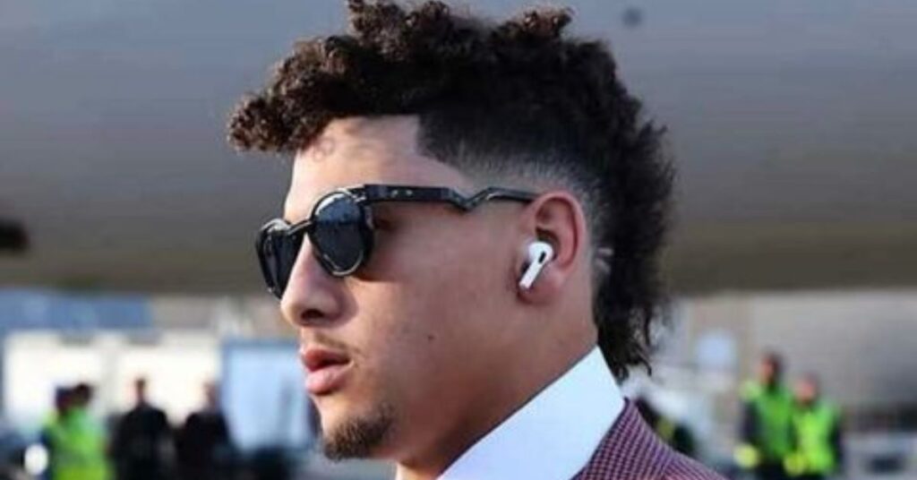 Patrick Mahomes High Fade Curly Mohawk