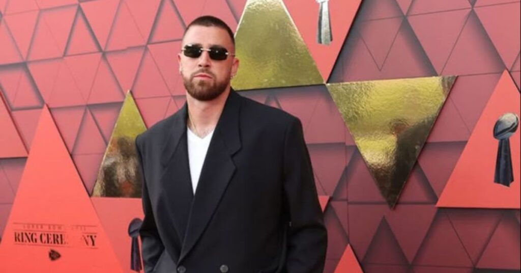 Travis Kelce Red Carpet Groomed Haircut