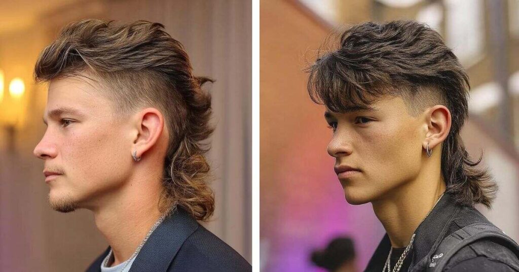 Modern Mullet Blowout Taper Haircut