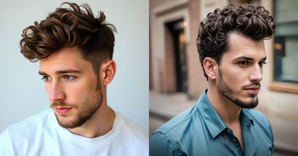 Short Curly Pompadour