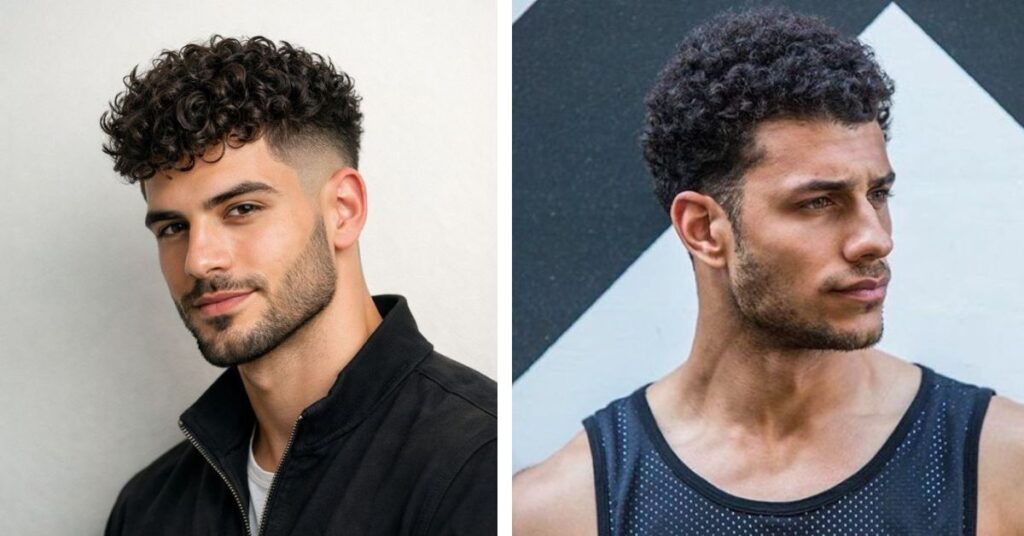 Short Curly Textured Top