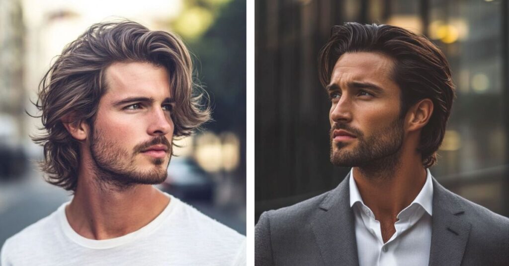 Slick Side Sweep haircut