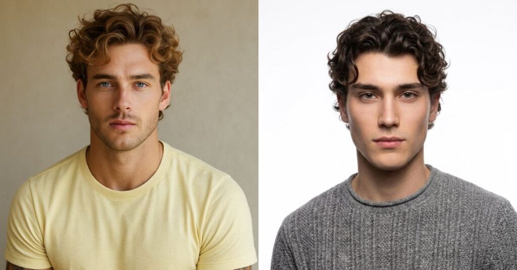 The Side Swept Fringe for Curly Hair